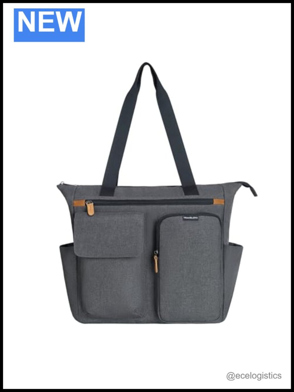 Large Travel Tote Laptop Bag RFID Blocking Nylon Carryall